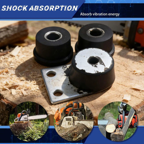Anti-Vibration Annular Buffer Mount Set For Stihl Chainsaws 030AV 031AV 032AV 3 Piece Shock Absorber Kit on wood slice
