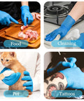 Heavy Duty Nitrile Disposable Gloves 4 Mil Thick, 100 Count, Latex Free And Powder Free, Food Safe For Cooking And Household Tasks