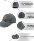 Quick Dry Lightweight Grey Cap With Adjustable Buckle For Men And Women Dope Running Hat for hiking and cycling