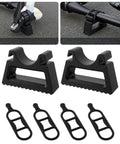 Easy Mount Bike Handlebar Stand And Clamp Bracket For 29 To 34 Mm Grips showing two stands and four grip loops, close-up view.