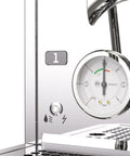 Close-up of PID temperature gauge on the Giotto Fast V Espresso Machine Vibratory Pump for pro-level shots.