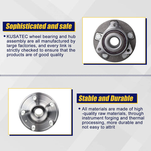 Wheel Bearing Hub Assembly 513282 2Pcs Front Rear With Encoder ABS For Cadillac CTS 2008 2014 2018 2019 XTS 2018 2019