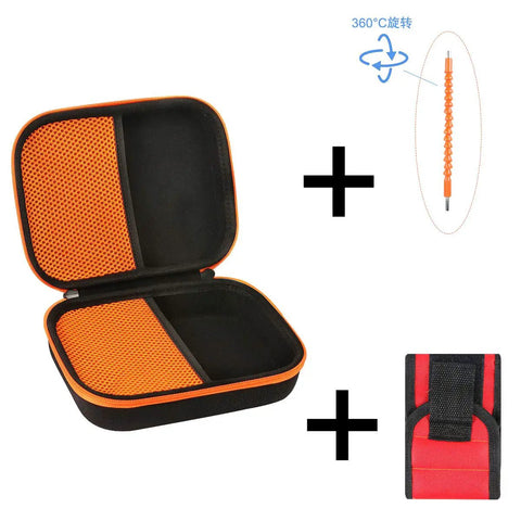 Hard Carrying Case Replacement For Black Decker 4V Max Cordless Screwdriver BDCSFL20C with mesh pockets and EVA shell