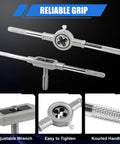 Pro Grade All In One Metric Tap And Die Set Kit With Storage Case M2 To M18 Thread Repair wrench handles and knurled grip