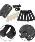 Heavy Duty Suspension Shackle Kit For Tandem Axle Utility Trailers With Nylon Bushings And Steel Long Bolts To Boost Performance, Durability, And Smooth Rides On The Road, steel parts