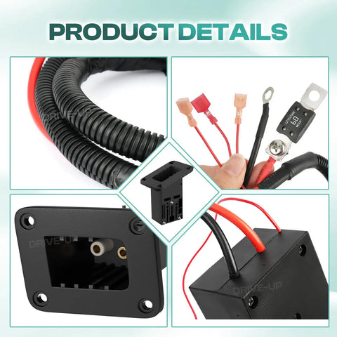36V Charger Receptacle For Ezgo Txt Medalist Electric Golf Carts Powerwise Style showing sockets and wiring details for reliable charging.