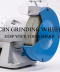 Six Inch CBN Grinding Wheel For High Speed Steel Tools One Inch Wide Half Inch Arbor Diamond Grit 180 Electroplated Bond in grinder
