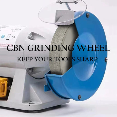 Six Inch CBN Grinding Wheel For High Speed Steel Tools One Inch Wide Half Inch Arbor Diamond Grit 180 Electroplated Bond in grinder