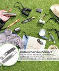 Outdoor essentials with Stainless Steel Pocket Bar EDC Tool Set, Mini 3 Inch Crank Crowbars, Dual Pack for survival and carry.