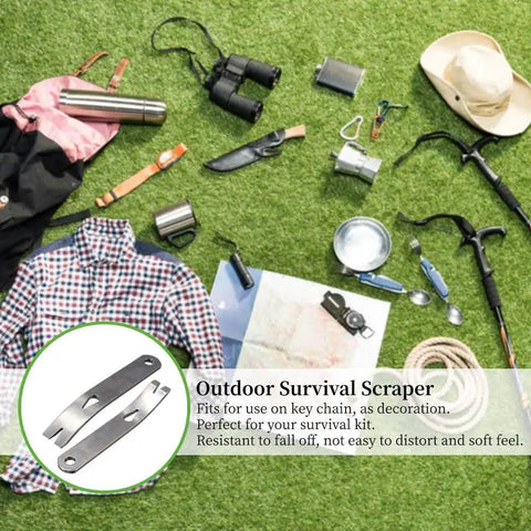 Outdoor essentials with Stainless Steel Pocket Bar EDC Tool Set, Mini 3 Inch Crank Crowbars, Dual Pack for survival and carry.