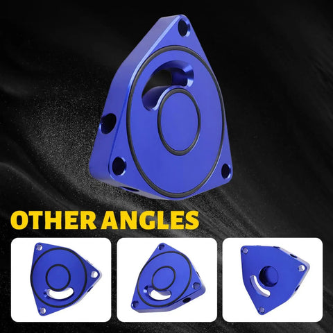 Honda Civic Turbo Valve Plate Spacer BOV 1.5T Billet Upgrade Mods For Coupe Blue Boost Ready High Performance Turbocharger