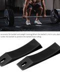 Nonslip Barbell Jack For Easy Plate Changes No Sweat Quick Loading Unloading Weightlifting Gear That Saves Time And Energy Barbell Plate Change Cushion 1 Pair, silicone wedges shown under barbell in gym