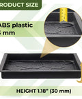 4 Piece Concrete Mold Set For DIY Paver Stones And Walkways, ABS plastic 3mm height 1.18 inch (30mm)