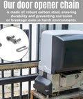 20 Ft #41 Roller Chain With 2 Links Heavy Duty Corrosion Resistant Interchangeable Replacement For Driven Slide Gate Operator and Conveyor System Reliable Performance For Outdoor Use with carbon steel components.