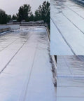 No Fuss Self Adhesive Roof Flashing Tape Rock Solid Bitumen Seal Built Tough For Quick Leak Patching And Window Gap Sealing Weather Ready Super Grippy Roll applied on a large flat roof.