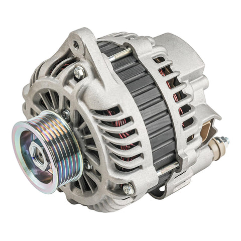 Front view of 110 Amp 12V CW Alternator Replacement for Infiniti G35 Coupe 2003-2004, G35 2005-2006, FX35 350Z 2003-2006, Pathfinder