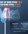Front view of 3000W Wind Turbine Kit With 12V 24V Vertical Axis Maglev Generator And Controller, two blades visible