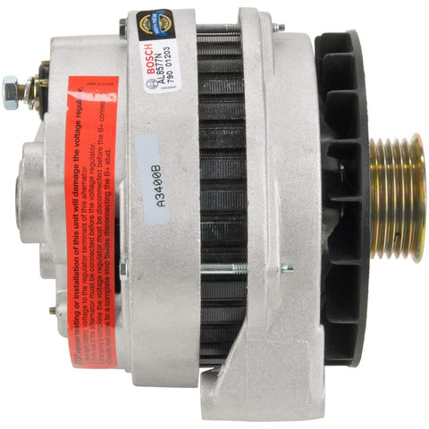 Side view of Premium 140 Amp Alternator Replacement For Chevy And GMC Trucks And SUVs 100 Percent New Direct Fit OEM Grade Quality