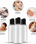 5 Pack 3.4 Oz Travel Bottles With Labels Leakproof Plastic Containers TSA Approved Travel Size Empty Bottles Set For Toiletries