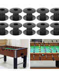 Tabletop Foosball Bearing Rods And Bushings Set, 10 Pairs Black Plastic Shafts Covers For Foosball Tables, replacement parts for rods