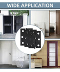 Rotating Concealed Hinges For Doors And Cabinets shown on various interior and exterior door applications.