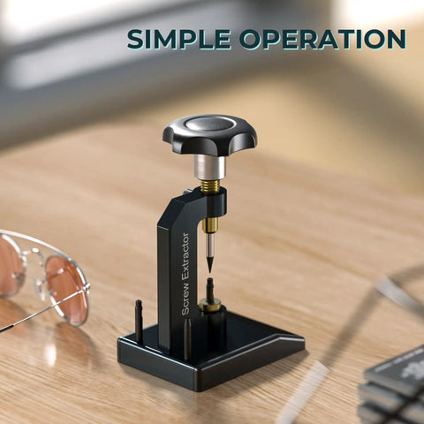 Broken Screw Eyeglasses Extractor A Heavy Duty Glasses Repair Tool For Removing Stuck Or Stripped Screws Like A Pro on table
