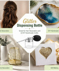 Multipurpose Powder Duster Applicator With Manual Spray Bottle displayed for hair decoration, crafts, home and gift making.