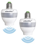 Radar Motion Sensor Socket Adapter 2 Pack For Any Light Bulb No Fuss Plug N Play Retrofit With 360 Degree Detection Dusk To Dawn Dimmable