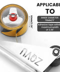 Floor Tape Applicator Manual Stainless Steel Heavy Duty Tool For Construction Sites Durable Corrosion Resistant Frame With Smooth Bearing Design Delivers Quick, Precise Tape Application And Long Lasting Performance. with tape roll, 76mm core