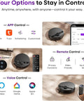 Boss Level Robot Vacuum And Mop Combo With 7000Pa Suction, Lidar Navigation, App Remote And Voice Control options shown