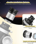6mm 1.25 Inch Plossl Eyepiece With Fully Multicoated Optics showing dual installation options