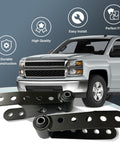 Beefy 2 To 3 Inches Rear Suspension Drop Shackle Kit For Leaf Springs, Heavy Duty 35 Steel Built Tough displayed with truck