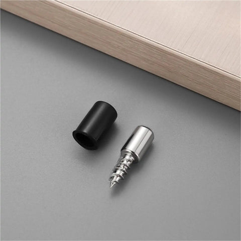 Heavy Duty Self Tapping Screws For Cabinet Laminate Support 50 Piece Cross Laminated Board Fasteners Rust Resistant Black screw with shell