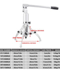 Badass Heavy Duty Hydraulic Gear Puller Kit And Bearing Extractor with two jaws, showcasing dimensions and specifications for use.