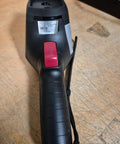 Rear view of a handheld thermal imaging camera with WiFi, 25Hz refresh, 160x120 IR resolution, showing handle and controls.