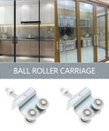 Two Pack Stainless Steel Nylon Sliding Track Roller Kit With Bolts And Nuts For Barn Doors And Sliding Doors Heavy Duty Carriage Assembly, kitchen and home use.