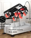 Heavy Furniture Lifter Mover Dolly Set With 360 Degree Rotation showcasing five-wheel support and load-bearing grid structure.