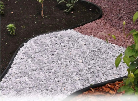 4 Inch HDPE Landscape Edging For Lawns And Flower Beds Flexible Garden Border System Black Easy To Install