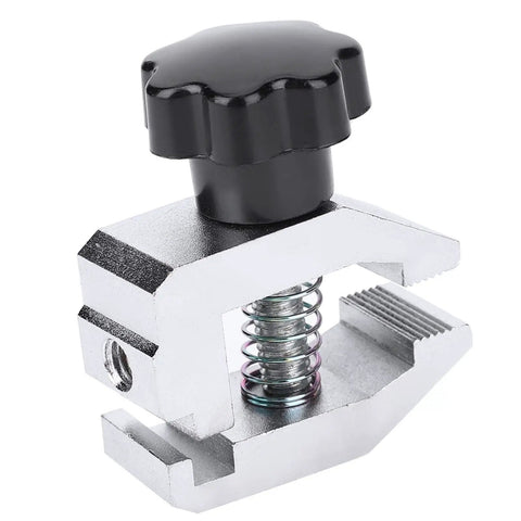 Push Pull Force Fixture With Edge Clamp And Stainless Steel Jaw Gauge Clamp Built Tough For Rubber Cable Paper Film And Electronic Component Testing Up To 500N thrust tension meter, aluminum and steel