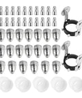 80 Amp P80 Plasma Cutting Torch Consumables Kit, 47 pcs replacement tips nozzles electrodes for BTC800DP, ceramic and metal parts