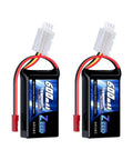 2S LiPo Battery 600mAh 7.4V 50C JST Connector For FPV Quadcopter Drone Helicopter RC Boat Car And RC Models 2 Pack