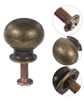 Stylish European Retro Clock Door Knobs In Antique Bronze Tone With Screws Perfect For Vintage Cabinet Hardware And Repair Projects That Give Your Space Serious Old World Charm And Sophistication. Antique bronze round cabinet knob with screw for vintage repair projects