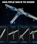 Top Shelf 67 In 1 Ratcheting Screwdriver Set With Badass High Torque Drive and Flexible Hand Grip, showing multi-position handle options.