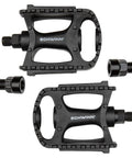Replacement Bike Pedals Set Of Two, Black, Lightweight Composite Pedals With Reflectors, Fits 1/2 Inch Or 9/16 Inch Cranks, Top View