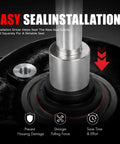 Close-up of Heavy Duty CV Axle Bearing Puller Tool Kit Wrenchin Essentials For Toyota installation driver and seal.