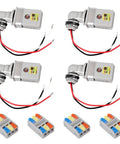 4 Pcs Photocell Sensor For Outdoor Lights 120VAC Dusk To Dawn Sensor with 4 Lever Wire Connectors and IP54 Swivel Mount