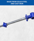 18 Inch Diy Vise Screw For Custom Benches With Beefy Solid Steel Main Screw And Cast Iron Body In Blue Metallic Finish