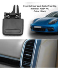 Car Air Vent Outlet Tab Clip Auto Repair Kit, Durable ABS And PC Replacement For Front Vent, Black Color, Lightweight Seven Grams, Plug And Play Fit For Dashboard Air Conditioning Vents. Front A/C vent clip replacement