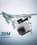 Hero 7 White And Silver Waterproof Housing Case With 30m Depth for underwater photography