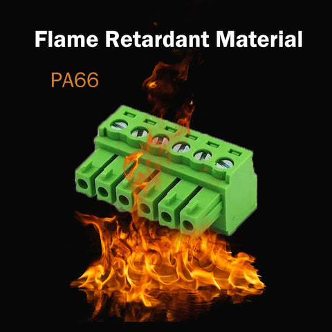 10 Pack 4 Pin 3.5mm Pitch PCB Screw Terminal Block Connectors Pluggable Quick Connector 4 Pole Flame Retardant Material